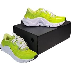 Sorel Kinetic Rnegd Lace Up Neon Acid Green Jet Sneakers Womens Size 7 NEW
